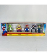 New! 2.5” Jakks Pacific Nintendo Wario Waluigi Yoshi Luigi Mario 5 Figur... - €42,89 EUR