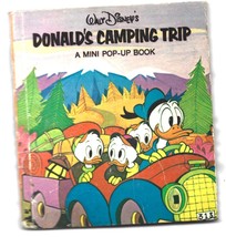 Vintage 1977 Walt Disney&#39;s Donald&#39;s Camping Trip Mini Pop-Up Book - £5.31 GBP