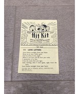 Vintage WWII Army Hit Kit 1945 Issued Song Sheet AA Issue - $154.34 MXN
