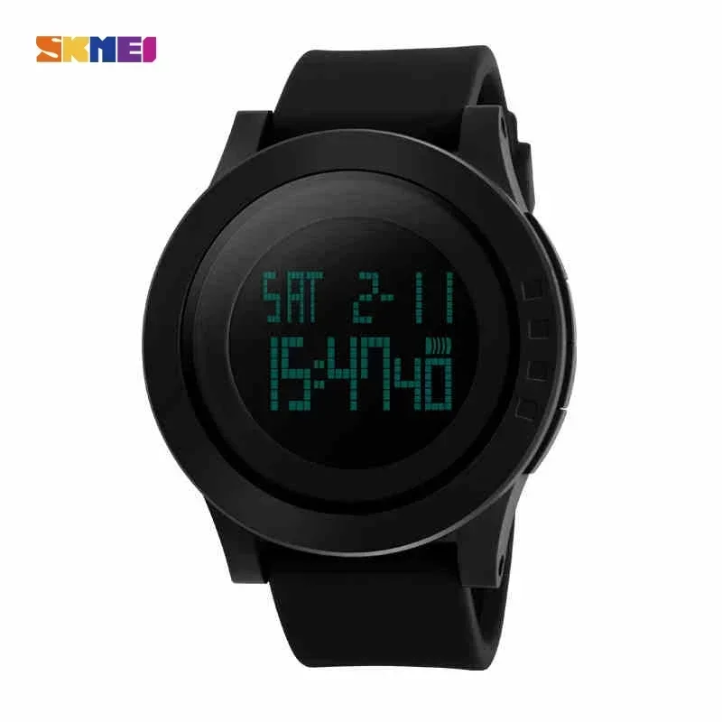 F alarm calendar watches relogio masculino sport watch men led large dial digital watch thumb200