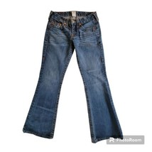 True Religion Women 28 Blue Medium Wash World Tour Section Bobby Jeans 0... - $19.79