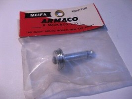 Armaco MC1FA MC1M 1-Pin Microphone Connector to 1/4&quot; Male Plug Adaptor N... - $7.12