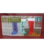 Starbucks 2017 Peace Joy Love Christmas Stocking Gift Card New Unused - $74.93 MXN