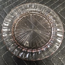 Vintage Pink Depression Glass 6.5 Inch Bread Plate - £4.44 GBP