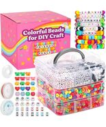 3800pcs Pony Beads Kit – Colorful Plastic, Star &amp; Letter Beads for Crafts - $49.99