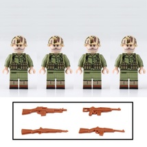 4pcs WW2 US Marines US Army Soldiers Minifigures Weapons Accessories - £13.43 GBP