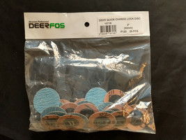 DeerFos - 2&quot; TR 120 Grit Quick Change Disc Zirconia Alumina - 25 Ea Box - $17.77