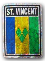 K&#39;s Novelties St. Vincent Grenadines Country Flag Reflective Decal Bumpe... - $54.74 MXN