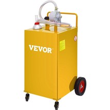 VEVOR Fuel Caddy, 35 Gallon, Gas Storage Tank on 4 Wheels, with Manuel Transfer  - $310.49