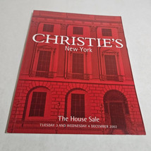 Christie&#39;s The House Sale December 4, 2002 New York Auction Catalog - £15.44 GBP