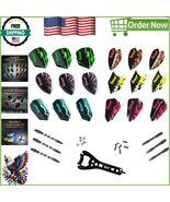 30 Shapes of Durable Dart Flights + Protectors &amp; Aluminum Shafts for Per... - $626.60 MXN