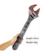 17.75" Realistic Plastic BLOODY CRESCENT WRENCH Costume Accessory Halloween Prop - $9.47