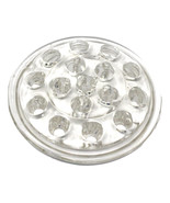 Flower Arranging Frog Pressed Glass 16-Hole Domed Flat Bottom Clear