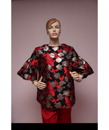 Women&#39;s Balloon Sleeve Poplin Tunic Blouse - $45.00