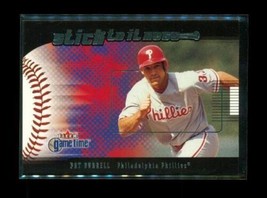2001 FLEER GAME TIME STICK TO IT Baseball Card #16 of 20 PAT BURRELL Phi... - $9.89