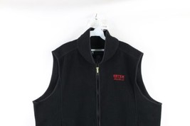 Vintage 90s Eddie Bauer EbTek Mens XL Spell Out Full Zip Fleece Vest Jacket USA - £42.98 GBP