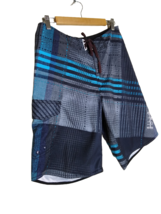 Billbong Men&#39;s Board Shorts in black, gray, and teal Size 32 unlined - £15.64 GBP