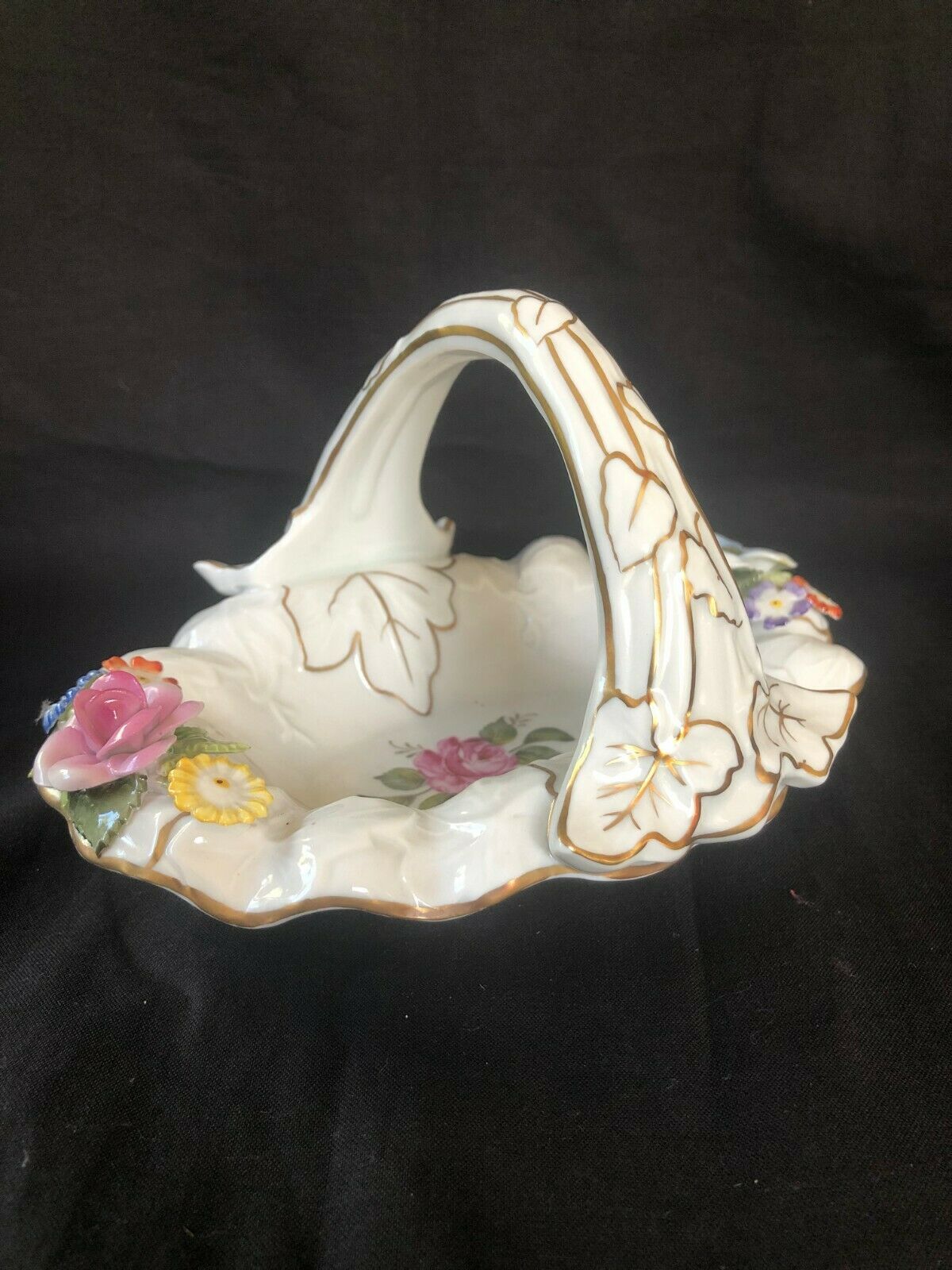 Primary image for Antique German schierholz dresden porcelain little bonboniere