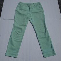 Christopher &amp; Banks Signature Slimming Mint Green Denim Jeans Size 4 Str... - £11.98 GBP