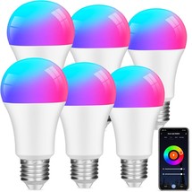 Smart Light Bulbs,Color Changing Light Bulb Led Light Bulbs,Music, 6 Pack - £25.80 GBP