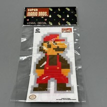 Super Mario Bros. 8-Bit Mario Vinyl Decal 5.25&quot; Culturefly Nintendo Lice... - $14.84