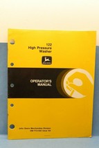 John Deere 122 High Pressure Washer Operators Manual OM-TY21560 Issue G9 - $10.75