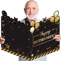 Large Greeting Card 25 X 16 Inch Giant Guest Book Jumbo Retirement Card Big Happ - £22.44 GBP
