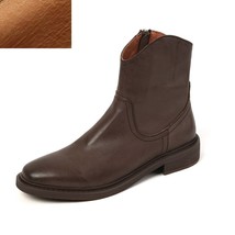 Classic Stylel Women Ankle Boots Autumn Spring Quality Cowhide L Ladies ... - $161.80