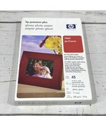 NEW HP Premium Plus 4 X 6&quot; High Gloss Inkjet Photo Paper 11.5 Mil 45 sheets - £4.92 GBP