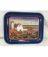 FARMALL Metal Serving Tray - Farm Red Tractor Plowing Garden - $225.80 MXN