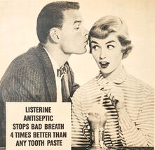 1956 Listerine Antiseptic Mouthwash Advertisement Dental Oral Hygiene DWQQ8 - €8,58 EUR