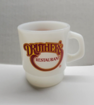 Vintage Termocrisa Druther&#39;s Restaurant D Handle Milk Glass Mug - £39.44 GBP
