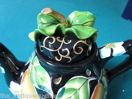 Jeanette McCall  pear TEAPOT -- ICING ON THE CAKE - RETIRED NIB original - $74.25