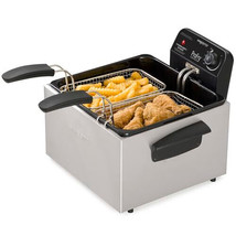 Stainless Steel Dual Basket Pro Fry Immersion Element Deep Fryer - $277.16