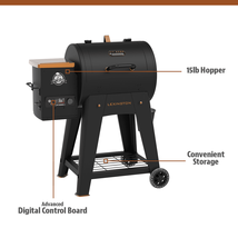 Wood Pellet Grill Smokers Pit Outdoor Smoker Box Premium Matte Black 500... - £265.16 GBP