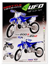 Print Ad UFO Plastics Restyle YZ125 YZ250 Kit 2013 Magazine Advertisement - $10.64 CAD