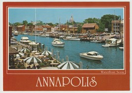 Annapolis Maryland Spa Creek Vintage Post Card Unposted - $4.90