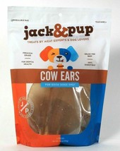 Jack &amp; Pup Premium Grade 100% Digestible Grass Fed Beef 5 Ct Cow Ears 6 Oz - $15.83