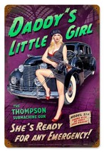 Daddy&#39;s Little Girl Gangster Mob Plasma Cut Greg Hildebrandt Pin Up Meta... - £23.55 GBP