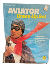 Costume Aviator Dress-Up Set Ben Cooper Halloween NIP Scarf Hood Goggles - $12.97