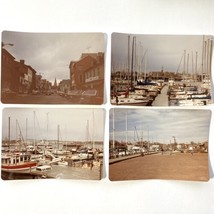 Vintage Original Photo Annapolis Maryland Harbor Sailboats Main St 1985 Lot of 4 - £32.06 GBP