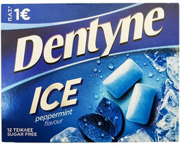 DENTYNE ICE GUM PEPPERMINT FLAVOUR X 6 Pack - 72 Gum - SUGAR FREE - £14.51 GBP