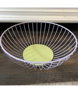 Octaevo Barcelona Fruit “Iris” Bowl Basket Pastel Lilac / Yellow Centerp... - $40.94 CAD