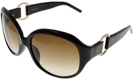 Jean Paul Gaultier Sunglasses Women Brown Gold Rectangular SJP539 06XK - £78.18 GBP