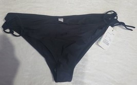New Bikini Bottom Bathing Suit Lined  Woman&#39;s Size Large Black  - $186.39 MXN