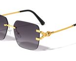 Dweebzilla Rimless Square Luxury Rope Chain Metal Pilot Aviator Sunglass... - $12.69+