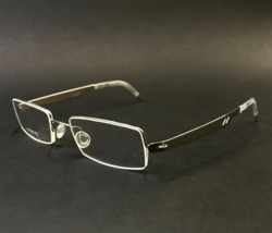 Lindberg Brille Rahmen 3016 COL.P10 Silber Rechteckig Halbe Felge 43-17-125 - $247.50