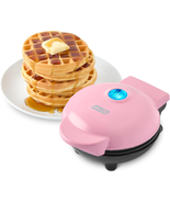 Mini Maker for Individual Waffles, Hash Browns, Keto Chaffles with Easy ... - $15.96