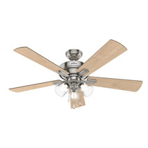 Hunter 3001137 52 in. 5 Blade Indoor Brushed Nickel Ceiling Fan - £190.39 GBP