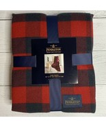 Pendleton Throw Blanket Red Rob Roy Luxe Buffalo Check 50&quot; X 70&quot; Cabin R... - £39.12 GBP